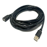 Kit 5 Cabo Usb 2.0 Extensão 5 Metros Extensor Macho Fêmea