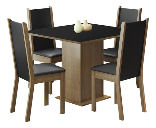 Juego De Comedor Lilo Greco 4 Sillas Favatex