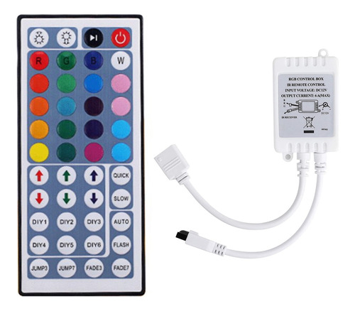 Controlador Led Dc12v+caja De Control Remoto Rgb De 44 Tecla