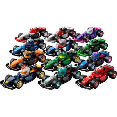 Lego Formula 1 Mini Cars Complete Series Minifigures 29 peças | MercadoLivre
