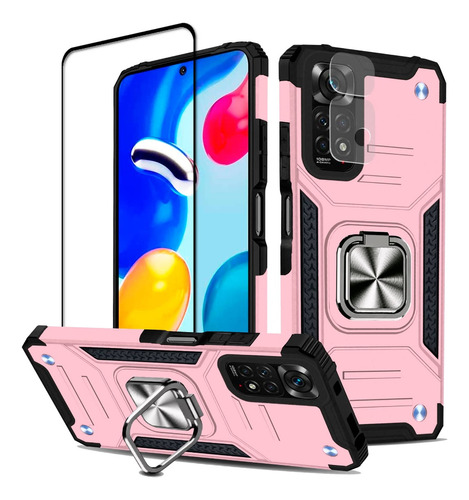 Funda Xiaomi Poco Redmi Uso Rudo Case + Kit 2 Micas Cristal