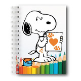 Cuaderno De Snoopy + Separador A Tono - Be Happy