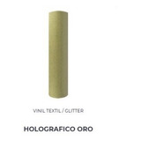 Vinil Textil Glitter Holografico Oro 50cm X 1m