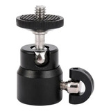 Adaptador Ballhead 1/4 Tripe Ring Light Pedestal Rosca 360º