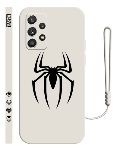 Carcasa Silicona De Spiderman Araña Para Samsung + Correas