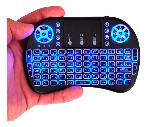 Mini Teclado Controle Remoto E Mouse Ideal Dispositivo E