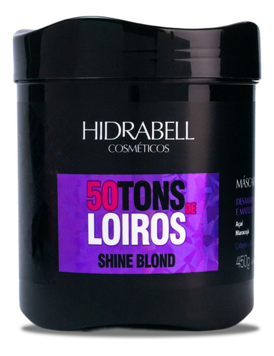 Máscara De Hidratação 50 Tons De Loiro 450g Hidrabell