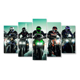 Quadro Parede Moto Esportiva Speed Moderno Fácil Instalação 