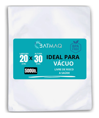 Embalagem A Vácuo 20x30 18micras - 500 Und - Oferta!!! 