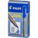 Caneta Marcador 2.0 Preto Retroprojetor Cx C/12 Pilot