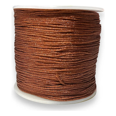 Hilo Chino 0.8mm Rollo Con 90m, Hilo Para Pulseras Color Marrón | Meses sin interés