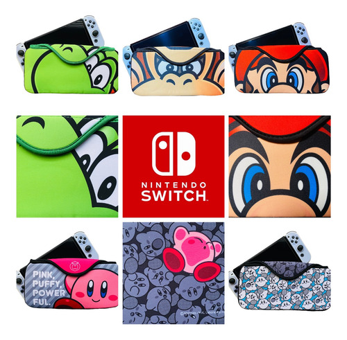 Kit Nintendo Switch Oled Estuche Protector De Viaje Y Regalo