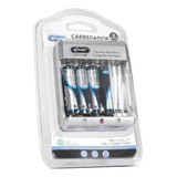 Carregador Com 4 Pilhas Aaa Recarregáveis Knup Bivolt Oferta