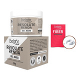 Gel Hard Resolute Renda C/ Brinde Fibra De Vidro Original