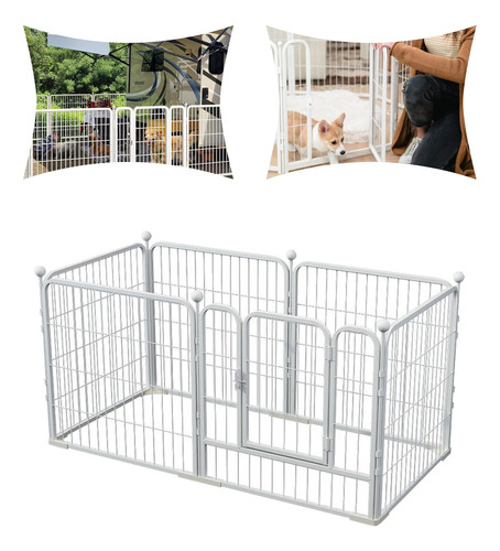 Corral Para Mascotas Jaula De Perros Gato Valla 120*60*60cm