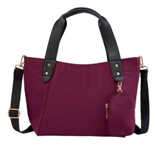 Bolso Mina En Color Guinda De Cyzone