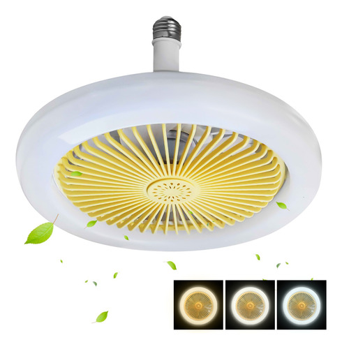 Ventilador De Techo Luz Led 10 Pulgadas Dimmable C/remoto 