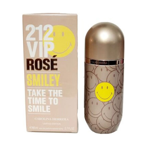 Perfume Carolina Herrera 212 Vip Rose Smiley Edp 80ml Mujer