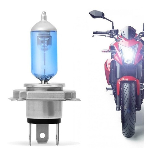 Lampada Moto Super Branca Multilaser H4 35 Watts 5000k - Au
