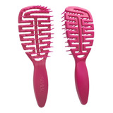 Cepillo Desenredante Antifrizz Flexible Laila Scher Fucsia