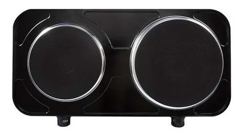 Fogão Elétrico Cooktop 2 Pratos 2500w  Preto Agratto 220v