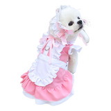 Maid Pet Cat Dog Primavera/verão Roupas Traction