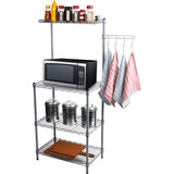 Mueble Organizador Multiusos Niveles Microondas Horno Cocina