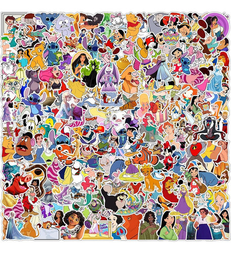 Disney-pegatinas De Dibujos Animados Para Niños 10/30/50/10