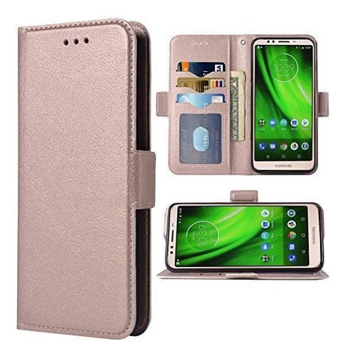 Funda Para Moto E5/g6 Play/ Motog6 Forge Folio Flipf822