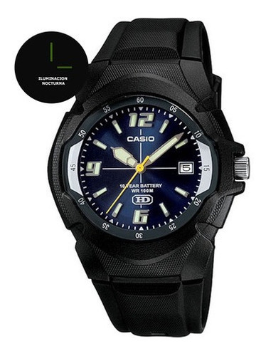 Reloj Casio Mw-600f Colores Surtidos/relojesymas Azul 2a