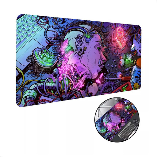 Mousepad Gamer Todos Os Tamanhos Profissional Cyberpunk