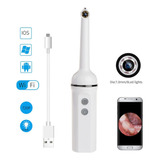 Endoscopio Inalámbrico Wifi Oral Dental 6 Luces Led Serpient