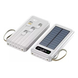 Carregador Portátil Solar E Energia 10000mah 5 Em 1