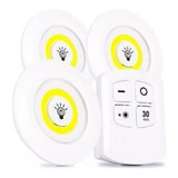 Kit 3 Luminária Lâmpada Led Spot Sem Fio Controle Remoto Lux