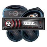 Combo Audio Car Estéreo + Parlantes 6x9 + 5 PuLG Xline
