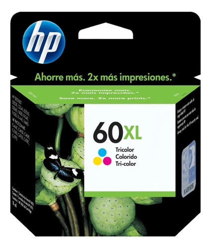 Cartucho Hp 60xl High Yield Color Cc644wl