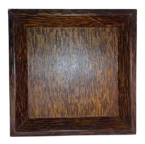 Plato Madera Coco Individual 20x20cm Resistente Brang