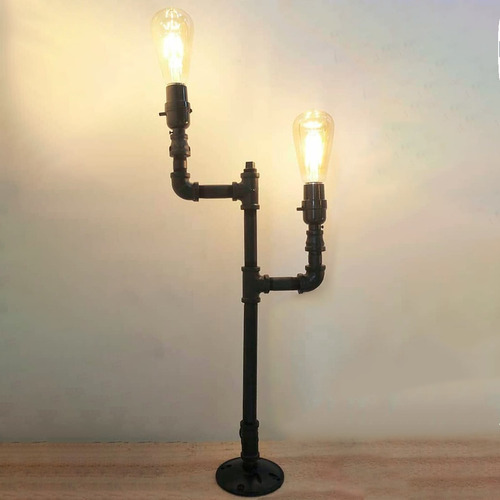 Lámpara De Piso Tipo Candelabro Vintage Industrial