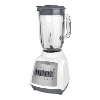 Licuadora Black+decker 12 Velocidades 550 Watts Jarra De Vid Color Blanco | Envío gratis