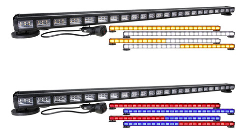 Barra Torreta 432 Led 48 Paneles Doble Vista Codigo Bicolor