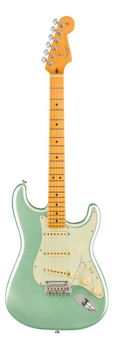 Guitarra Eléctrica Fender American Professional Ii Stratocaster De Aliso Mystic Surf Green Brillante Con Diapasón De Arce