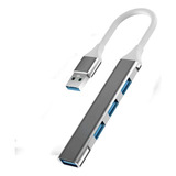 4 Puertos Usb Multi 3.0 Ultra Delgado Hub Usb Port Adapter