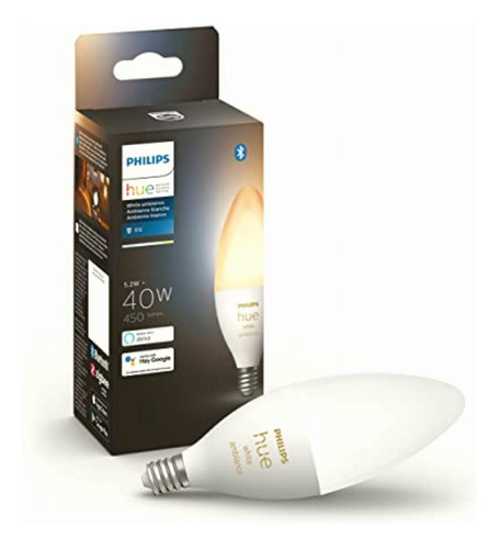 Philips Hue White Ambiance E12 Led Candle Light Bulb,