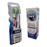 Pasta Dental Oral-b Encías Detox + Cepillos 2 Piezas Detox