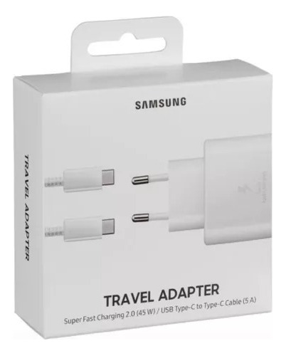 Carregador Samsung Turbo 45w Type-c  Super Fast Charging