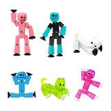 Zing Stikbot Family Pack, Set Of 6 Stikbot Collectable Actio