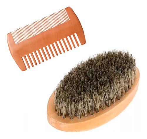 Set Cepillo Y Peine Para Barba