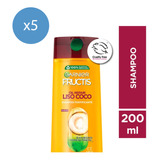 Pack Shampoo Garnier Fructis Oil Repair Liso Coco 200 Ml