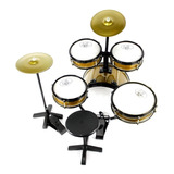 Bateria Infantil Profissional Completa C/ Chimbal Baquetas