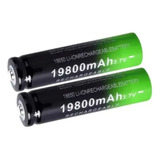 2 Pilhas Baterias Alibciave Recarregável 18650 3,7v 19800mah